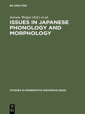 cover image of Issues in Japanese Phonology and Morphology